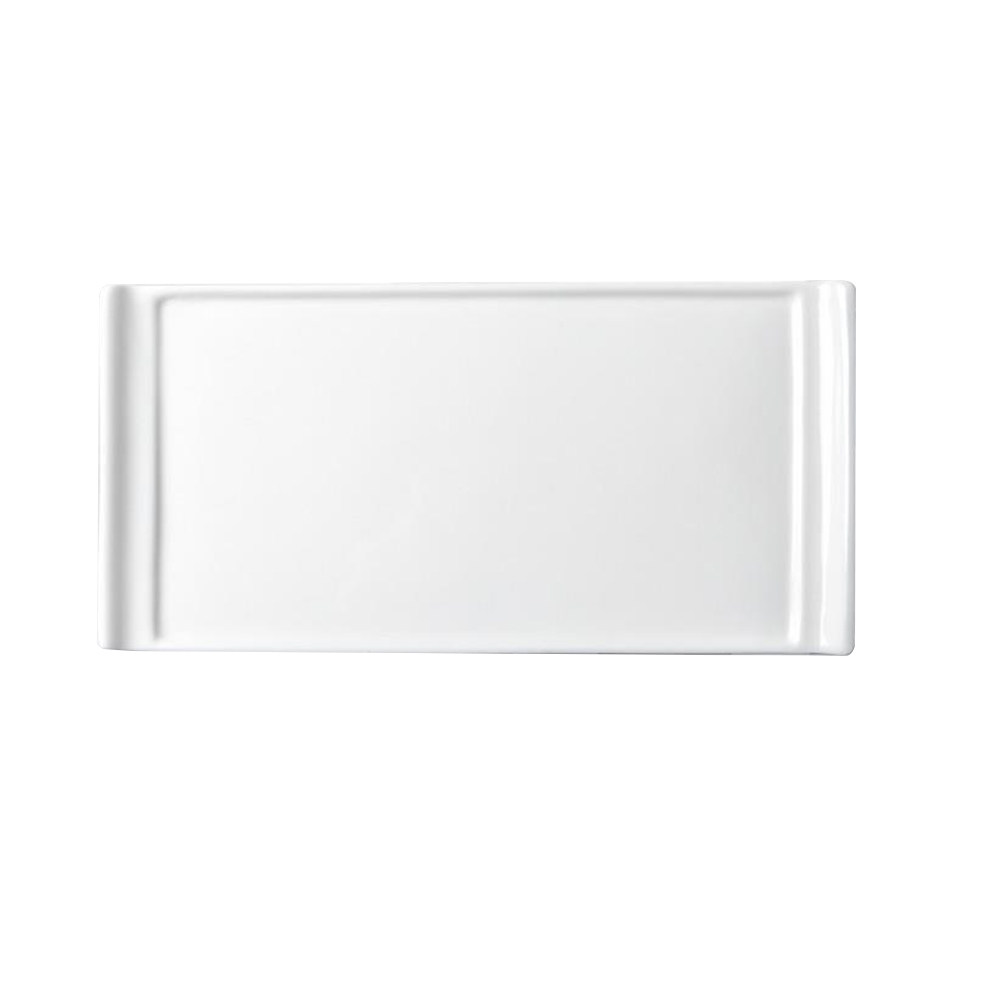 Food In Japanese Snacks - 1Pcs Premium Ceramic Sushi Plate Rectangular