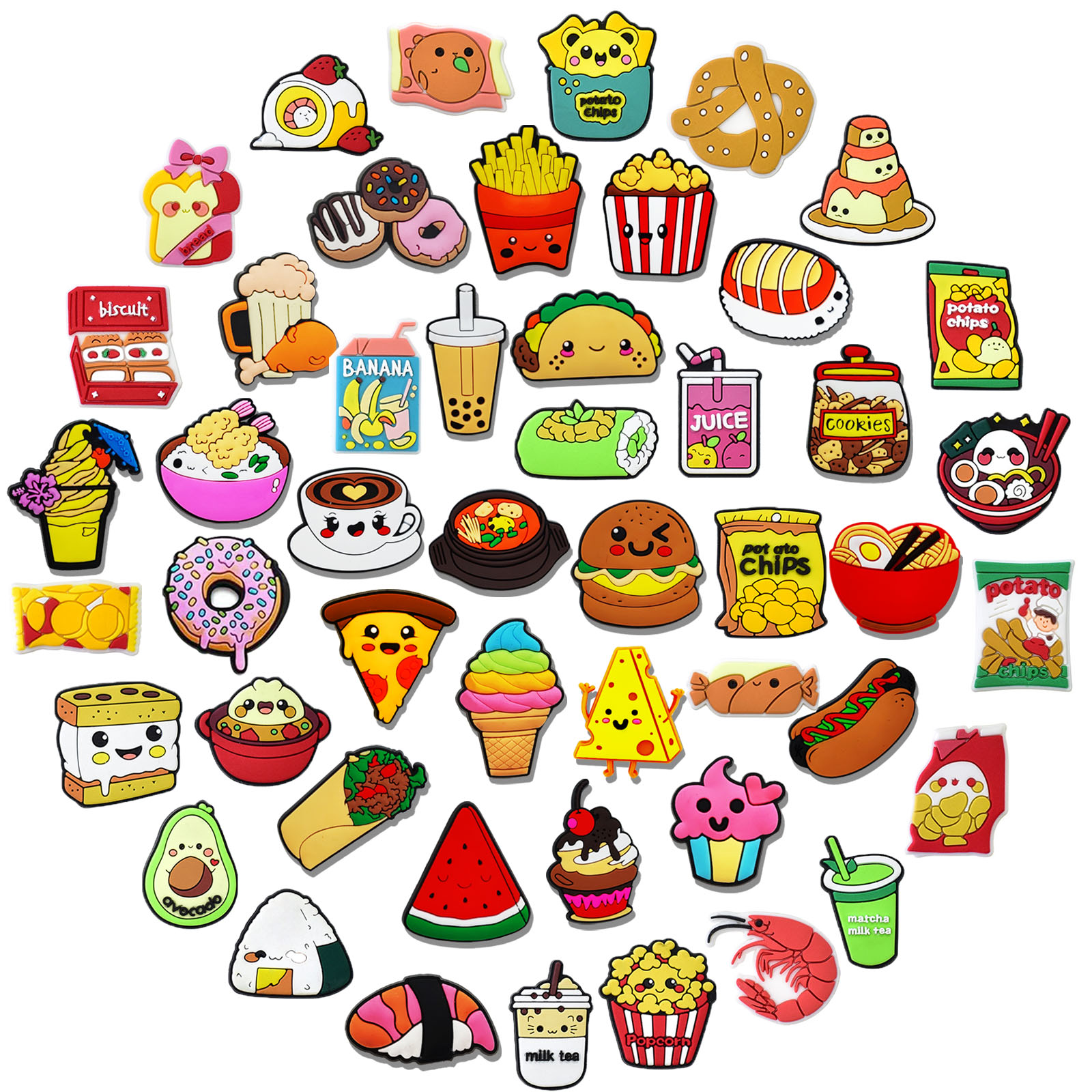 Food Snacks Gifts - Random 10/20/30Pcs Food Snack Series Shoe