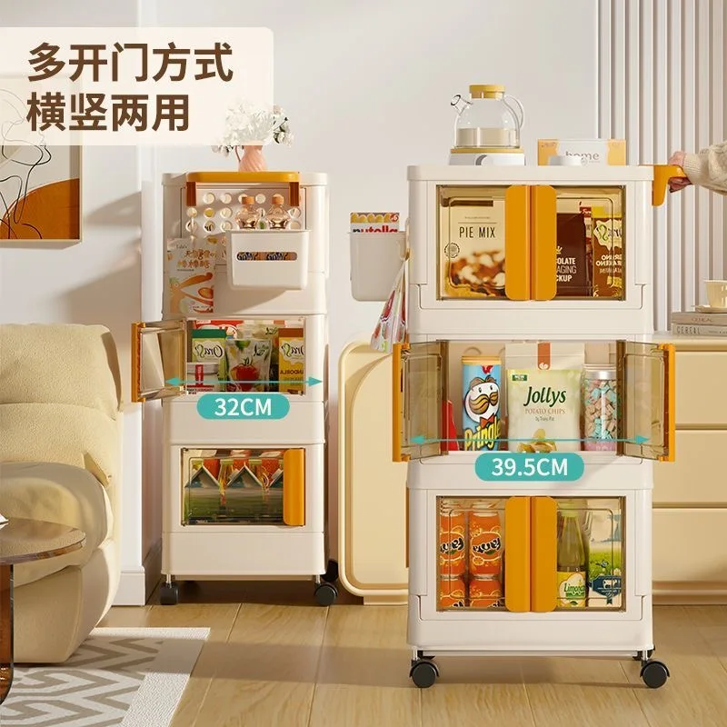 Food Snacks Items - Modern Multi-Layer Baby Storage Cart, Portable