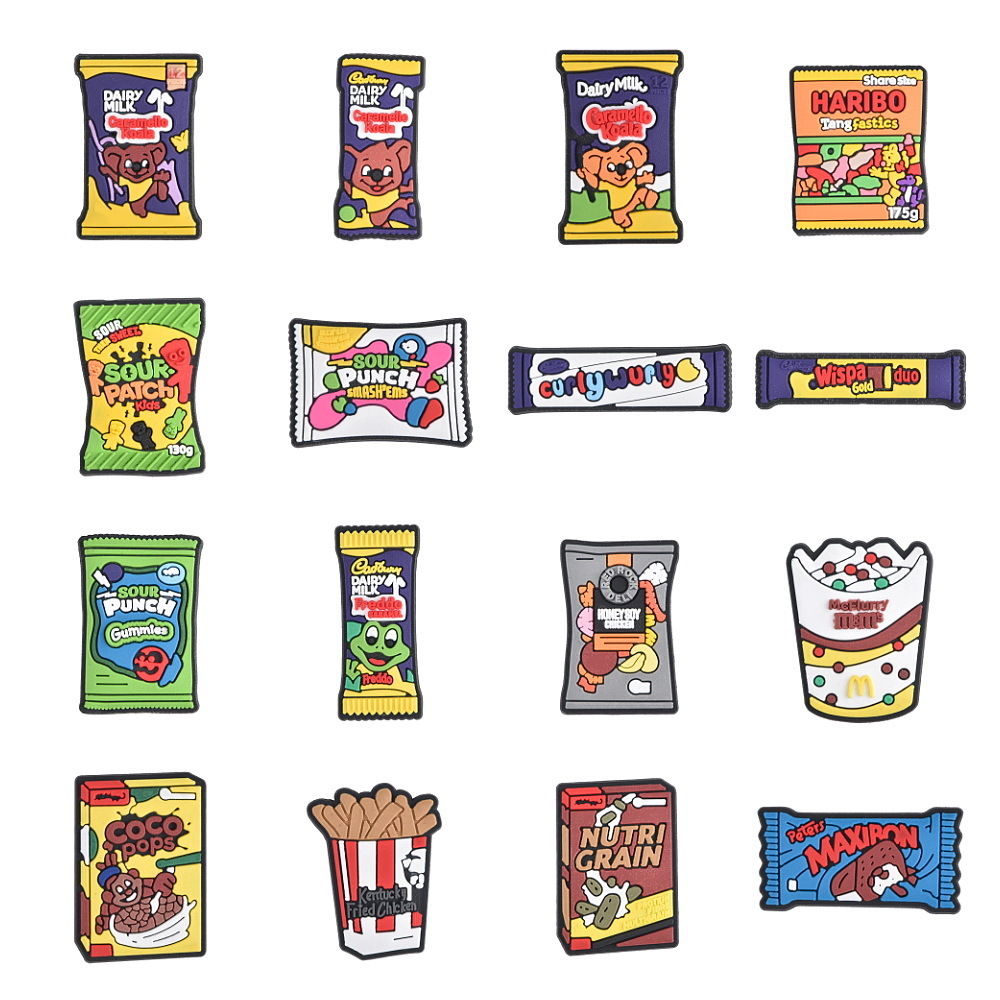 Food Snacks Gifts - UK Fast Food Shoe Decoration Cartoon