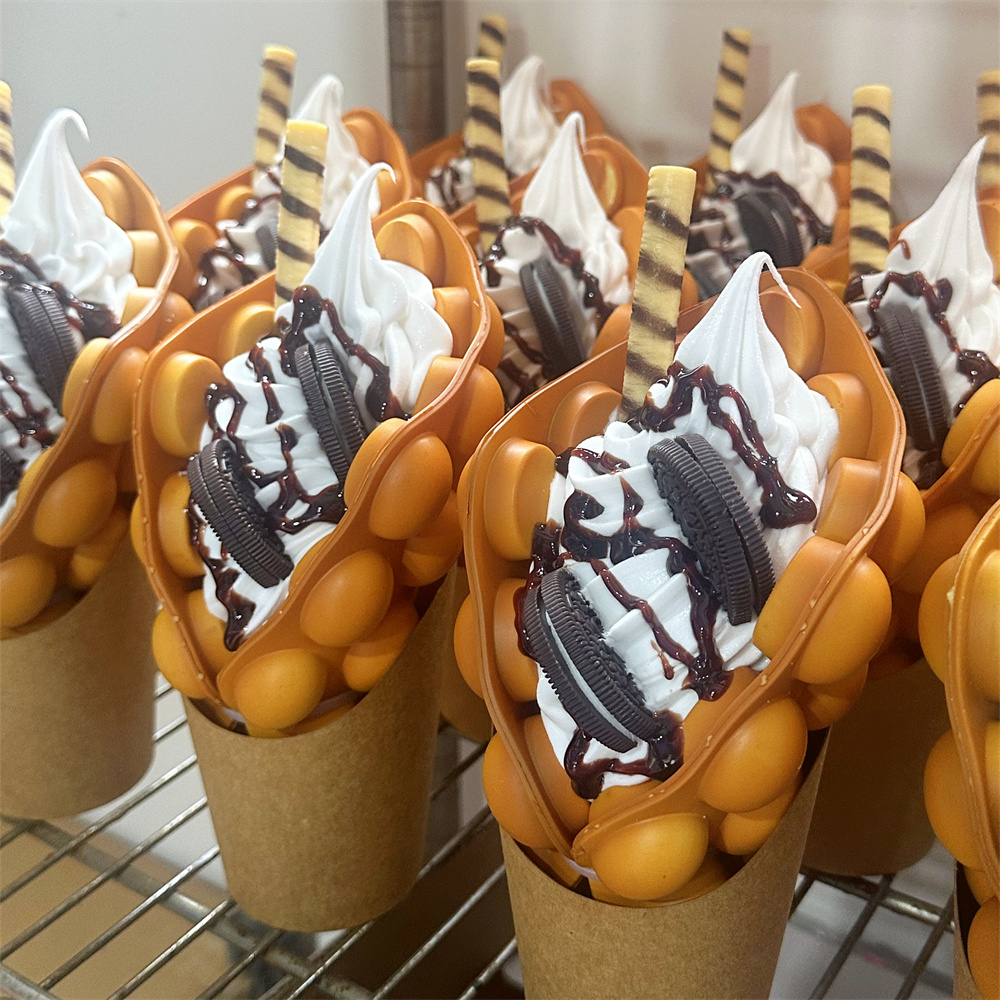 Crispy Bubble Waffle Dessert M - Food Snacks To Eat recensie en prijs
