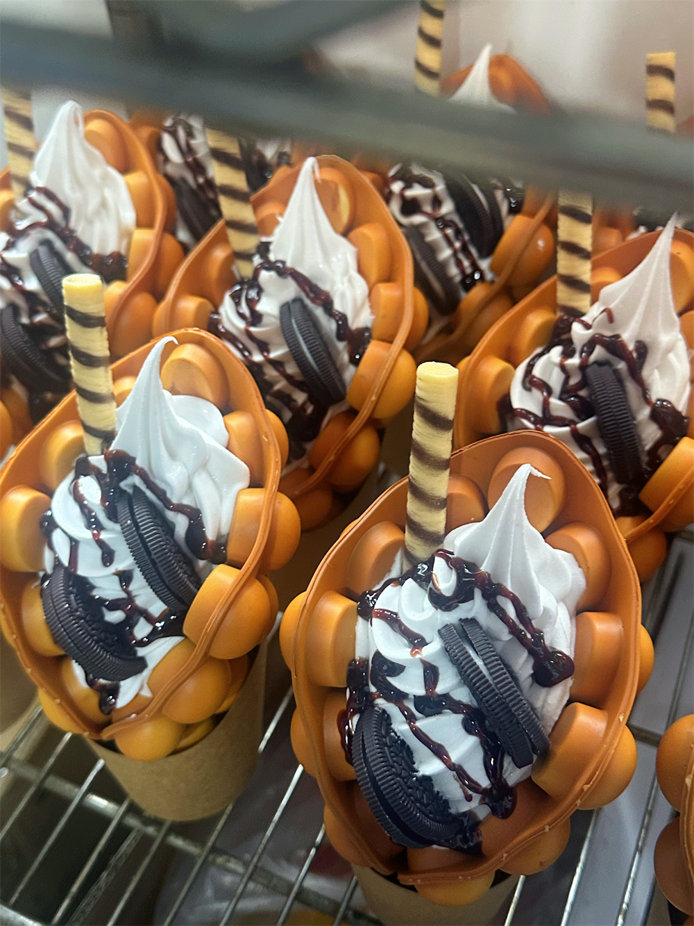 Crispy Bubble Waffle Dessert M - Food Snacks To Eat recensie en prijs