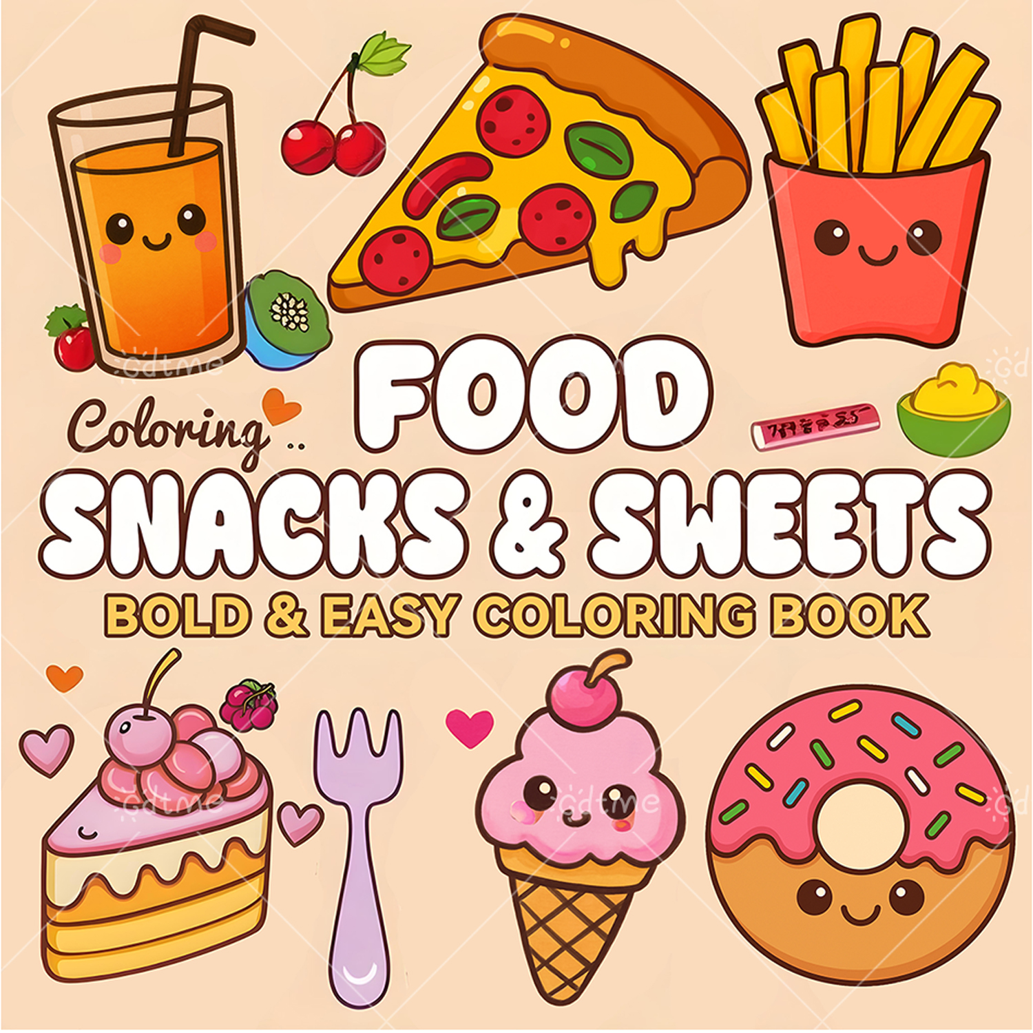 FOOD SNACKS & SWEETS Themed Co - Food Snacks Drawing recensie en prijs