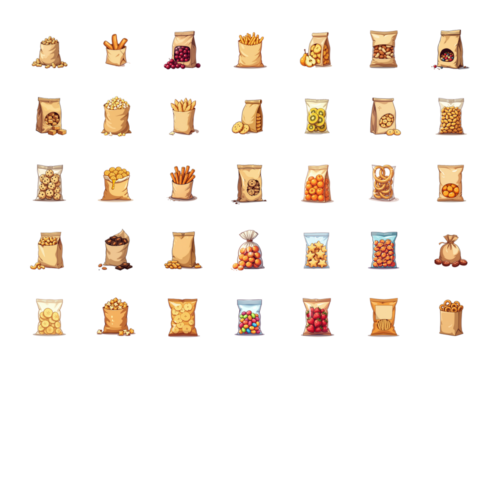 35pcs-100pcs Decals  crunchy S - Snacks Food Labels recensie en prijs