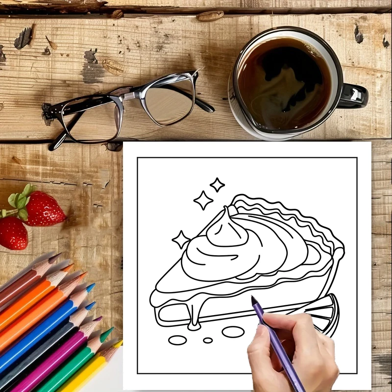 Easy Food and Snacks Coloring  - Food Snacks Drawing recensie en prijs