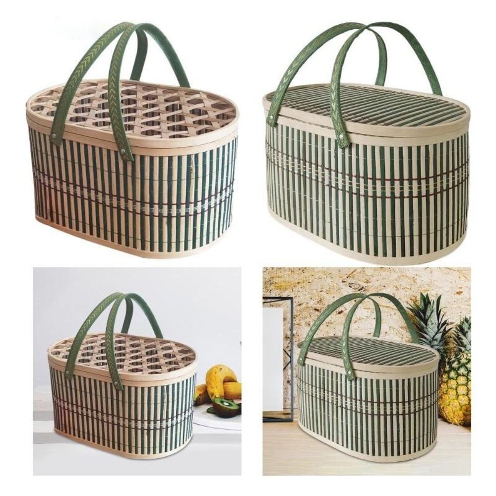 Durable Handmade Bamboo Basket - Food Snacks Gifts recensie en prijs