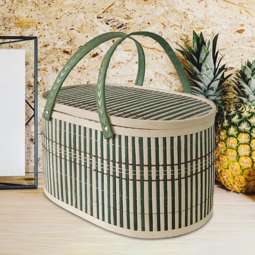 Durable Handmade Bamboo Basket - Food Snacks Gifts recensie en prijs