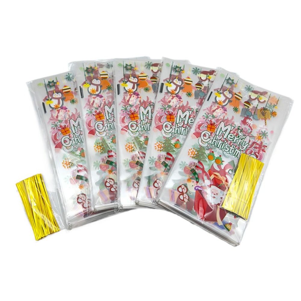 50PCS Transparent Cellophane C - Xmas Food Snacks recensie en prijs