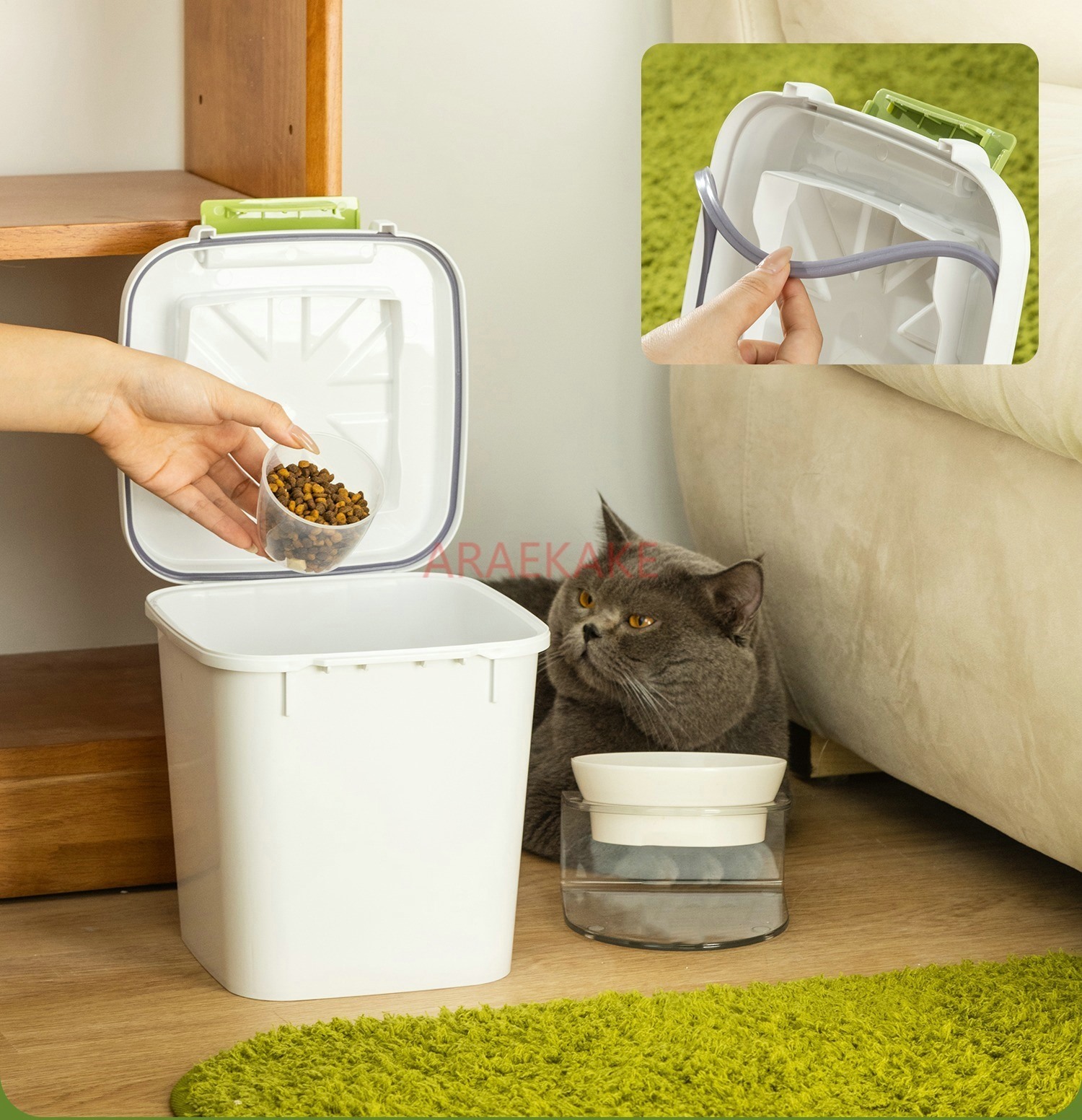 Cat food bucket, dog food stor - Food Snacks Items recensie en prijs