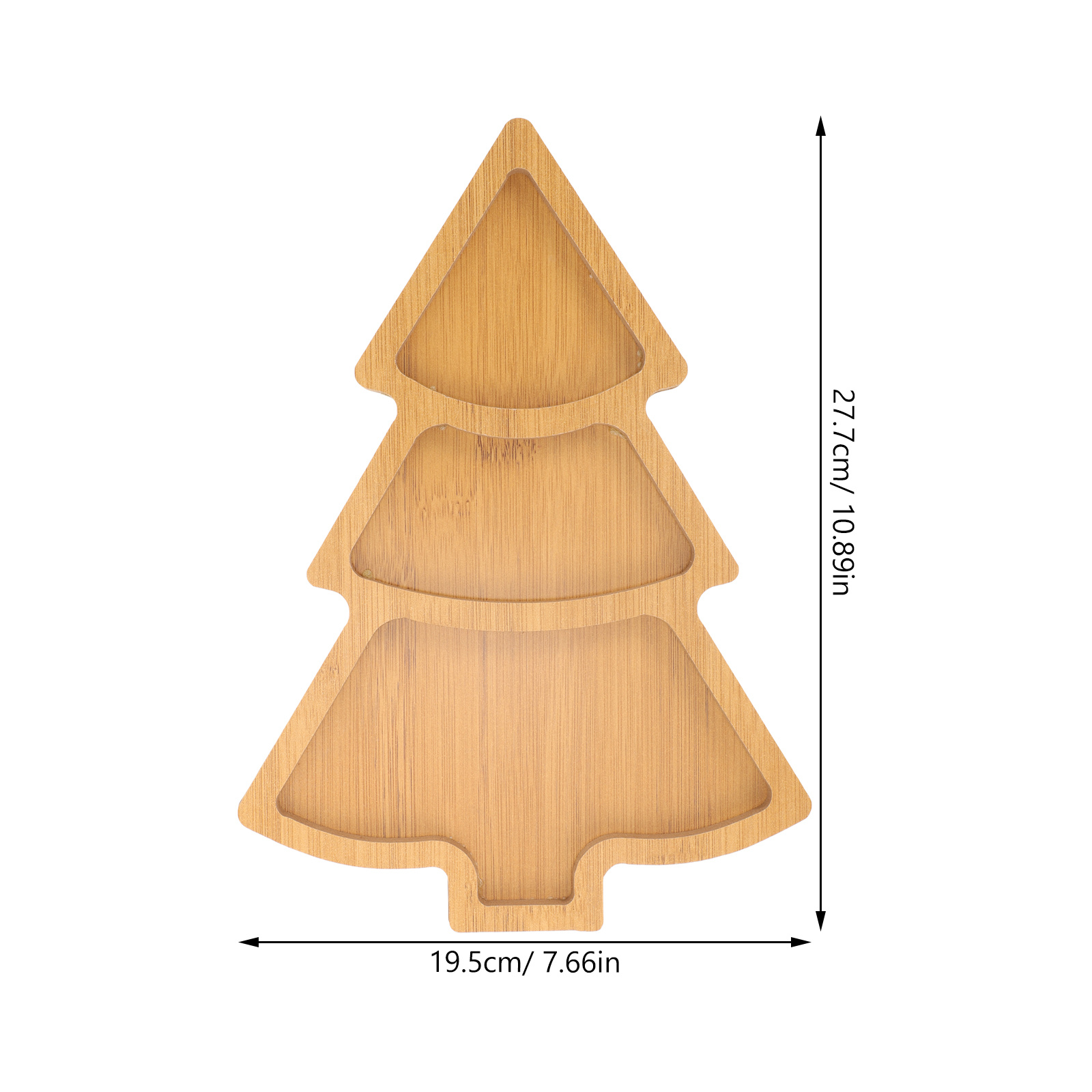 Wood Christmas Tree Plate Serv - Xmas Food Snacks recensie en prijs