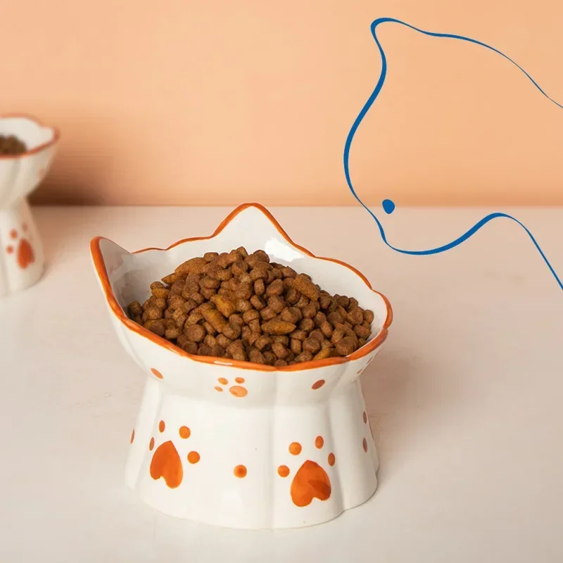 Cat Ceramic Food Bowl Elevated - Food Snacks To Eat recensie en prijs