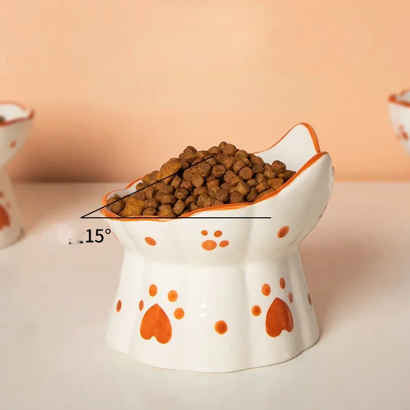 Cat Ceramic Food Bowl Elevated - Food Snacks To Eat recensie en prijs