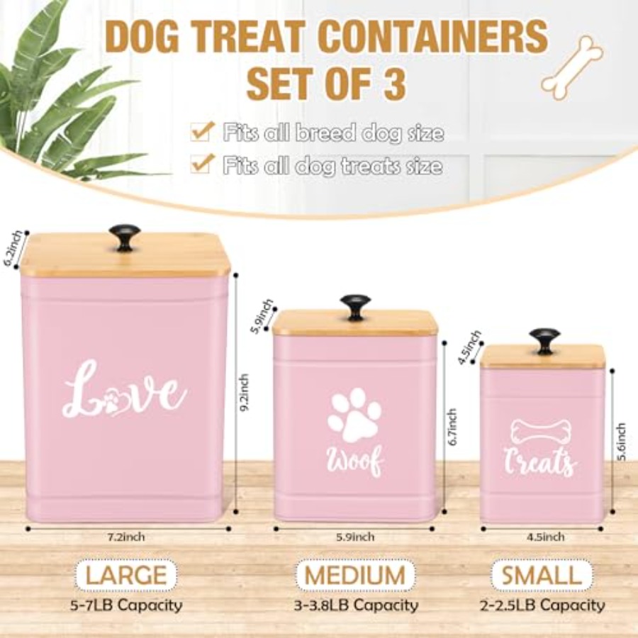 Metal Dog Treat Containers Set - Snacks Food Labels recensie en prijs