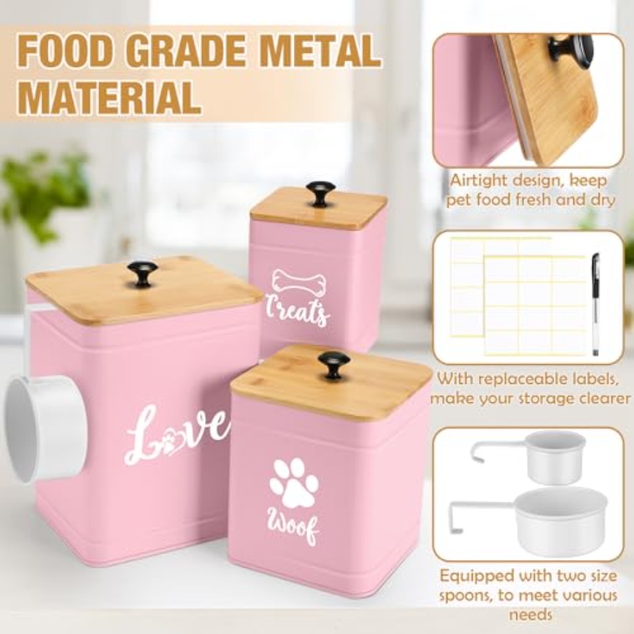 Metal Dog Treat Containers Set - Snacks Food Labels recensie en prijs
