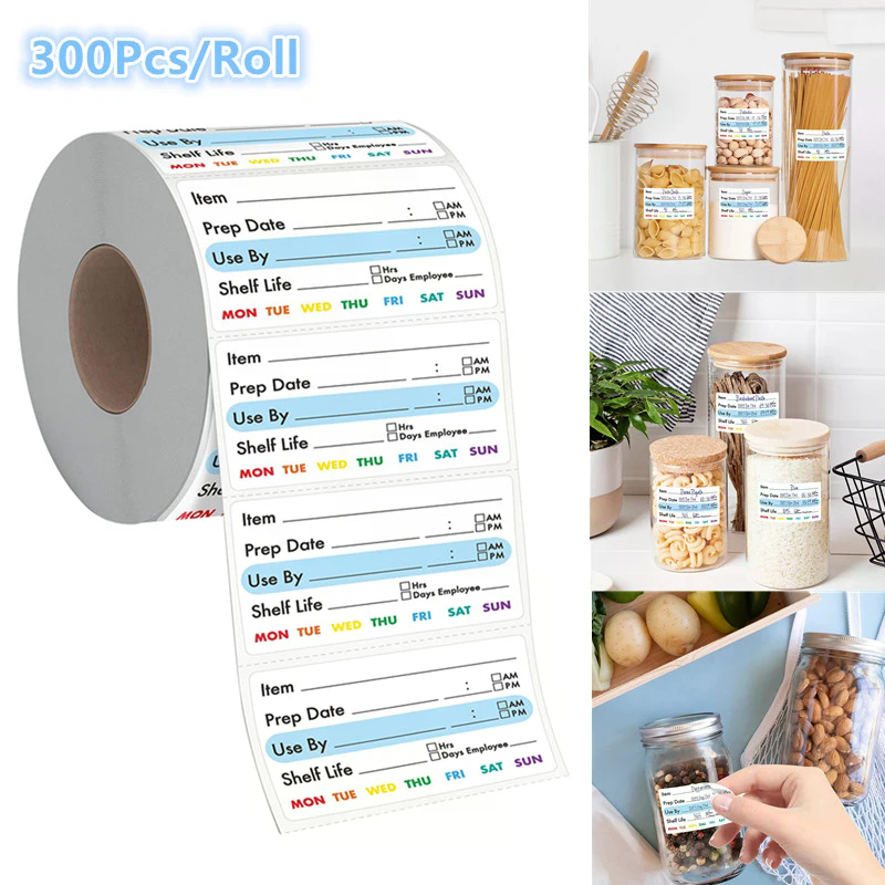 300Pcs/Roll Kitchen Date Food  - Snacks Food Labels recensie en prijs