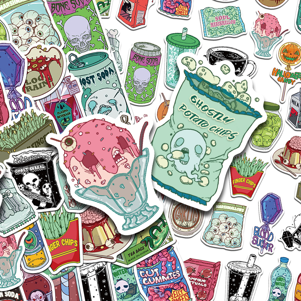 50pcs Horrible Zombie Food Sti - Zombie Snacks recensie en prijs