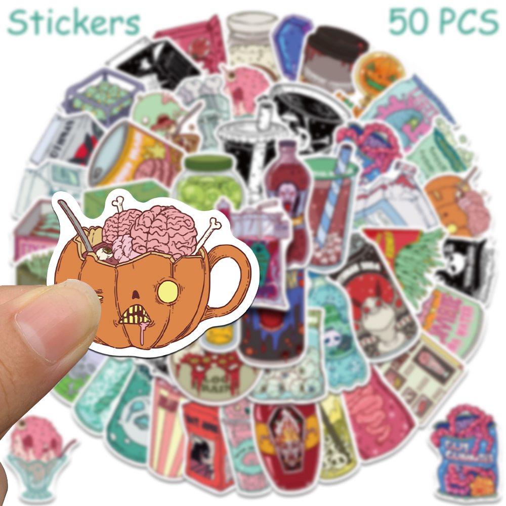 50pcs Horrible Zombie Food Sti - Zombie Snacks recensie en prijs