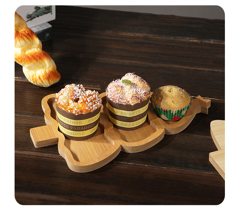 Christmas Plate Wooden Tray Xm - Xmas Food Snacks recensie en prijs
