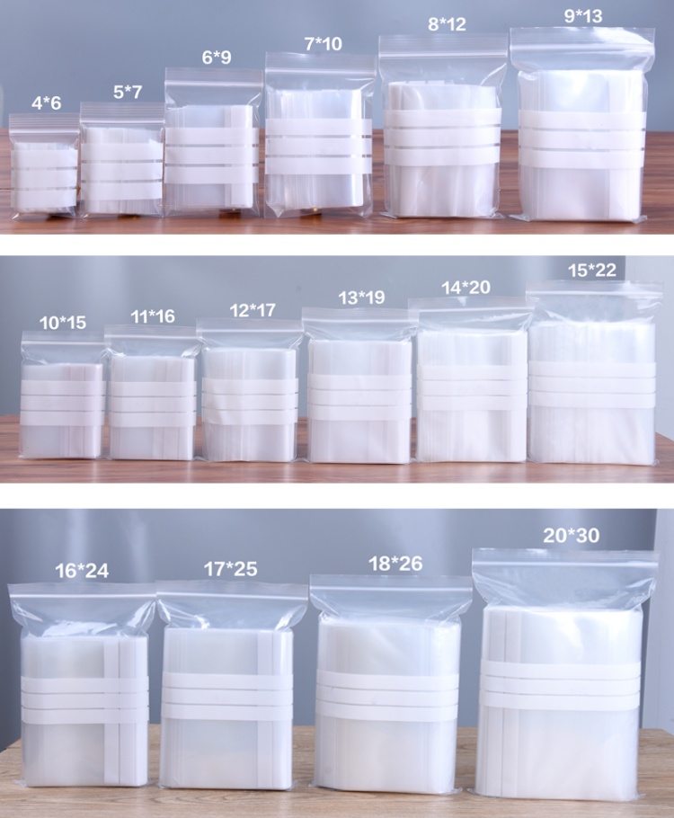 200PCS Clear PE Writing Ziploc - Snacks Food Labels recensie en prijs