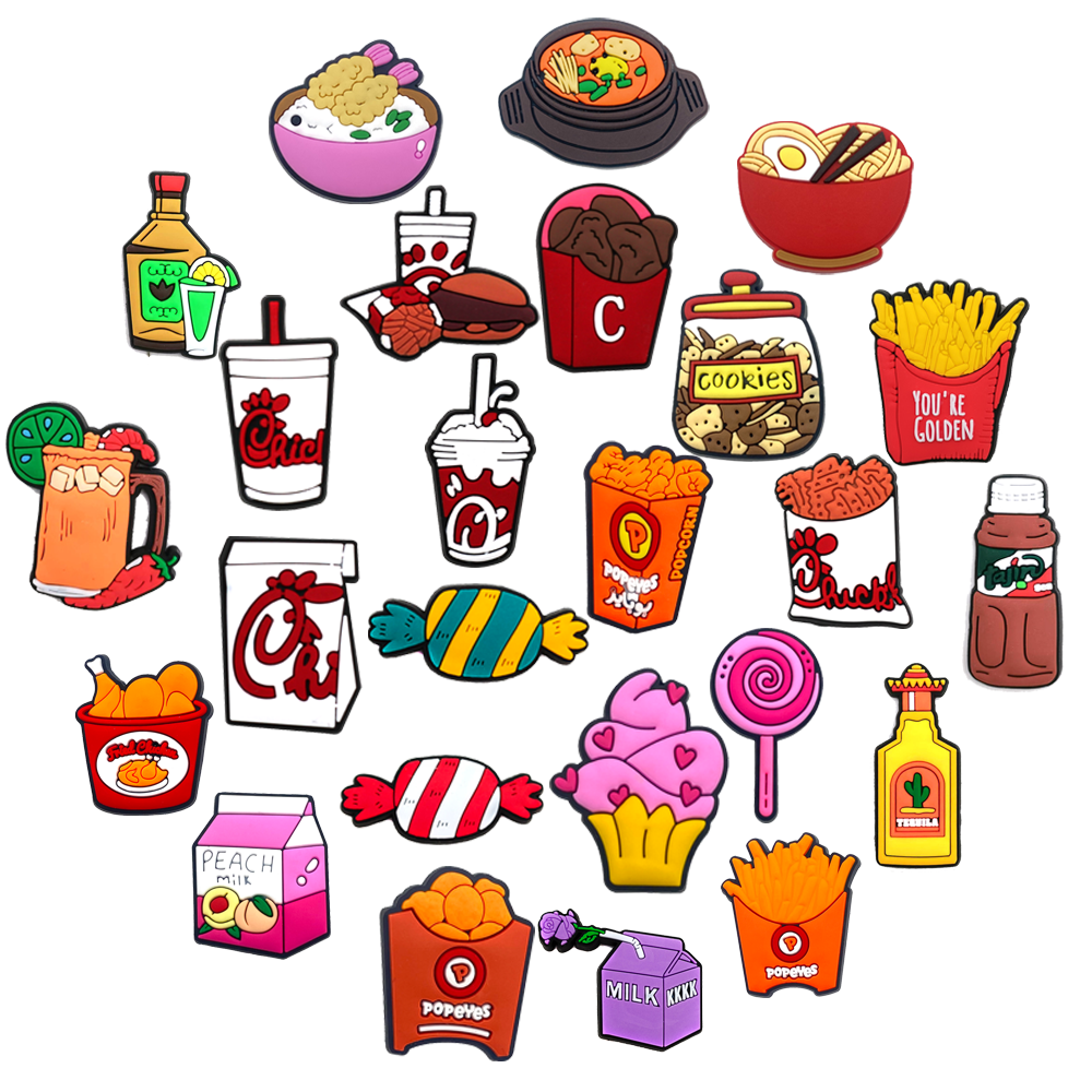 1PCS Snacks Series Shoe Charm  - Xmas Food Snacks recensie en prijs