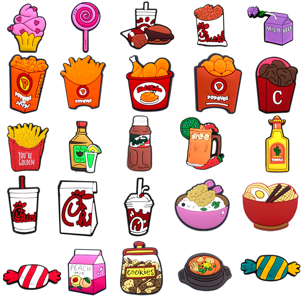 1PCS Snacks Series Shoe Charm  - Xmas Food Snacks recensie en prijs