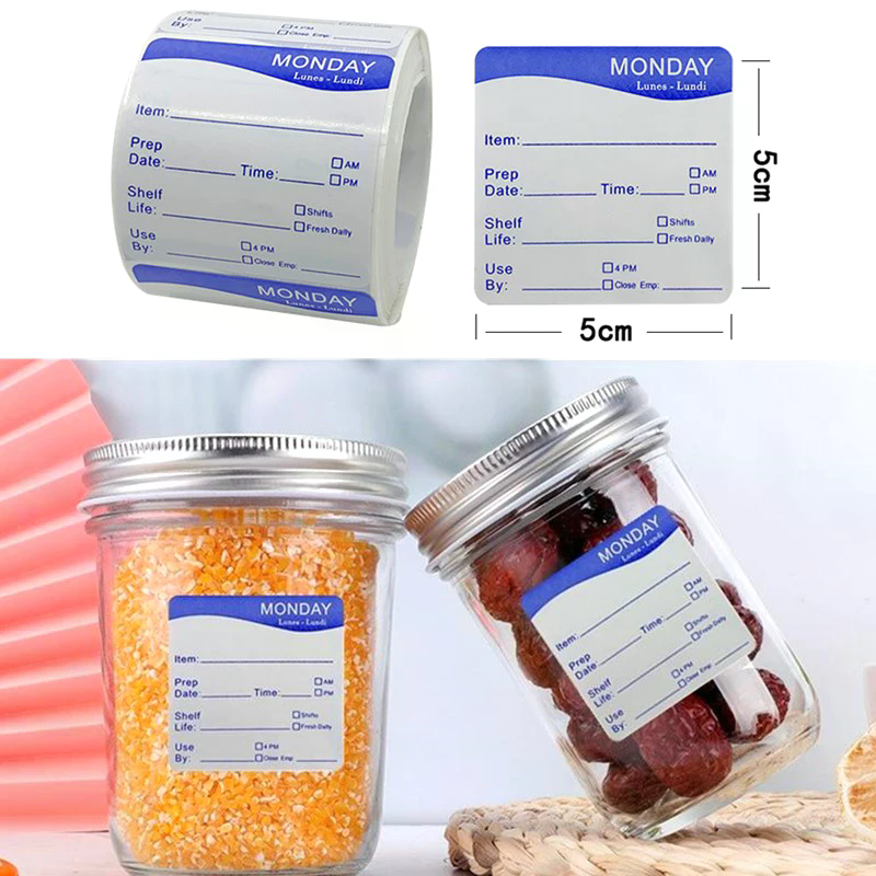 250Pcs/Roll Kitchen Date Food  - Snacks Food Labels recensie en prijs