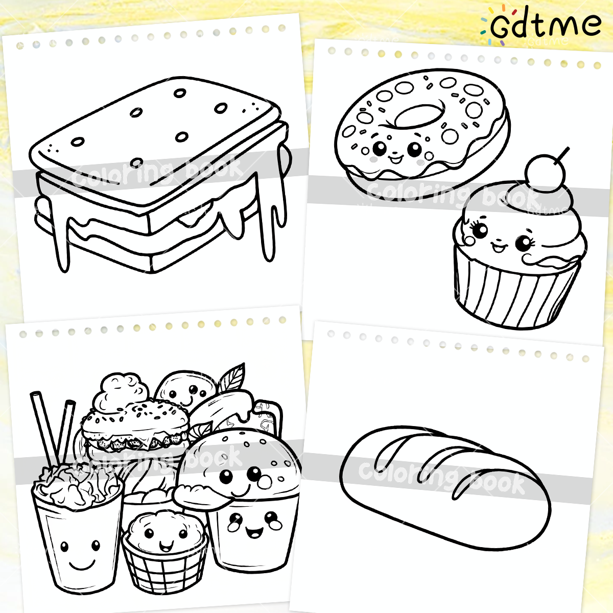 FOOD SNACKS & SWEETS Themed Co - Food Snacks Drawing recensie en prijs