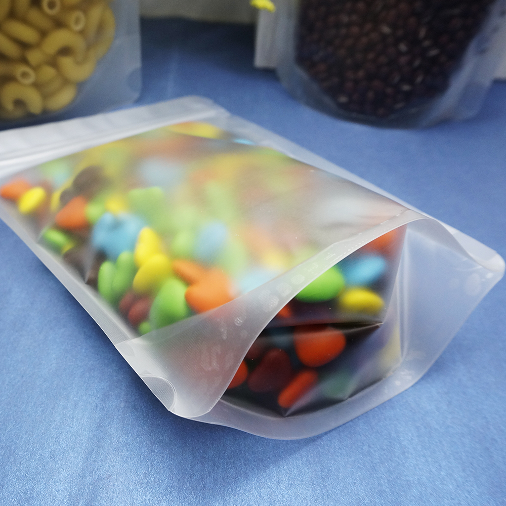 100pcs Matte Clear Stand Up Zi - Food Snacks Items recensie en prijs