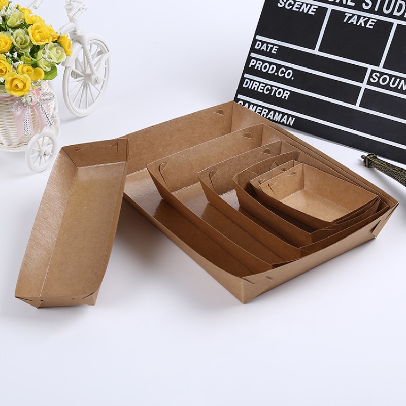 10/30/50pcs Kraft Paper Dispos - Food Day Snacks recensie en prijs