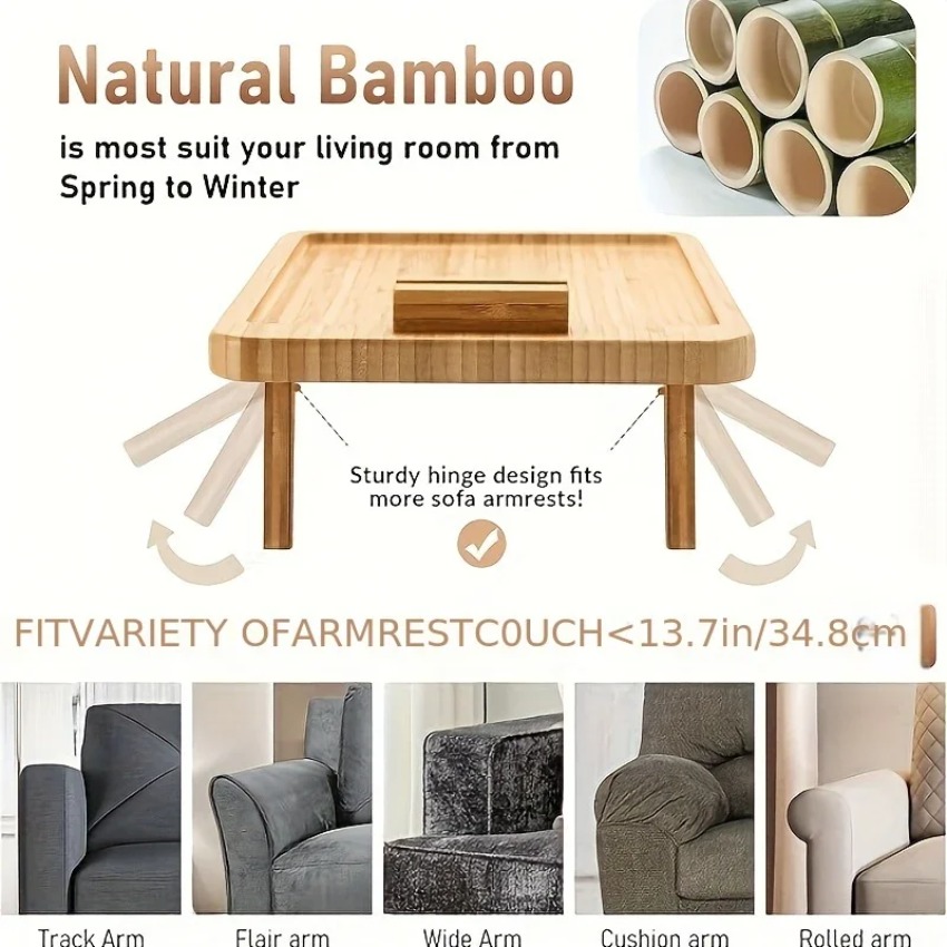 Wooden Foldable Tray Lazy Sofa - Food Snacks To Eat recensie en prijs