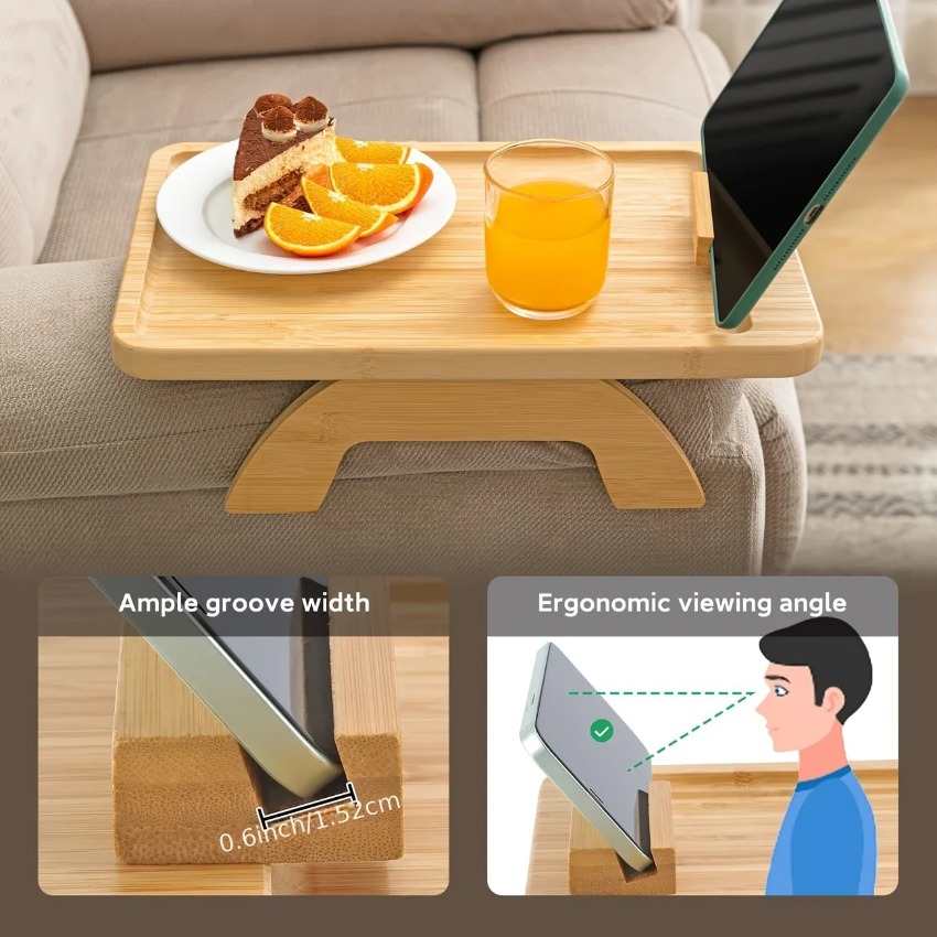 Wooden Foldable Tray Lazy Sofa - Food Snacks To Eat recensie en prijs