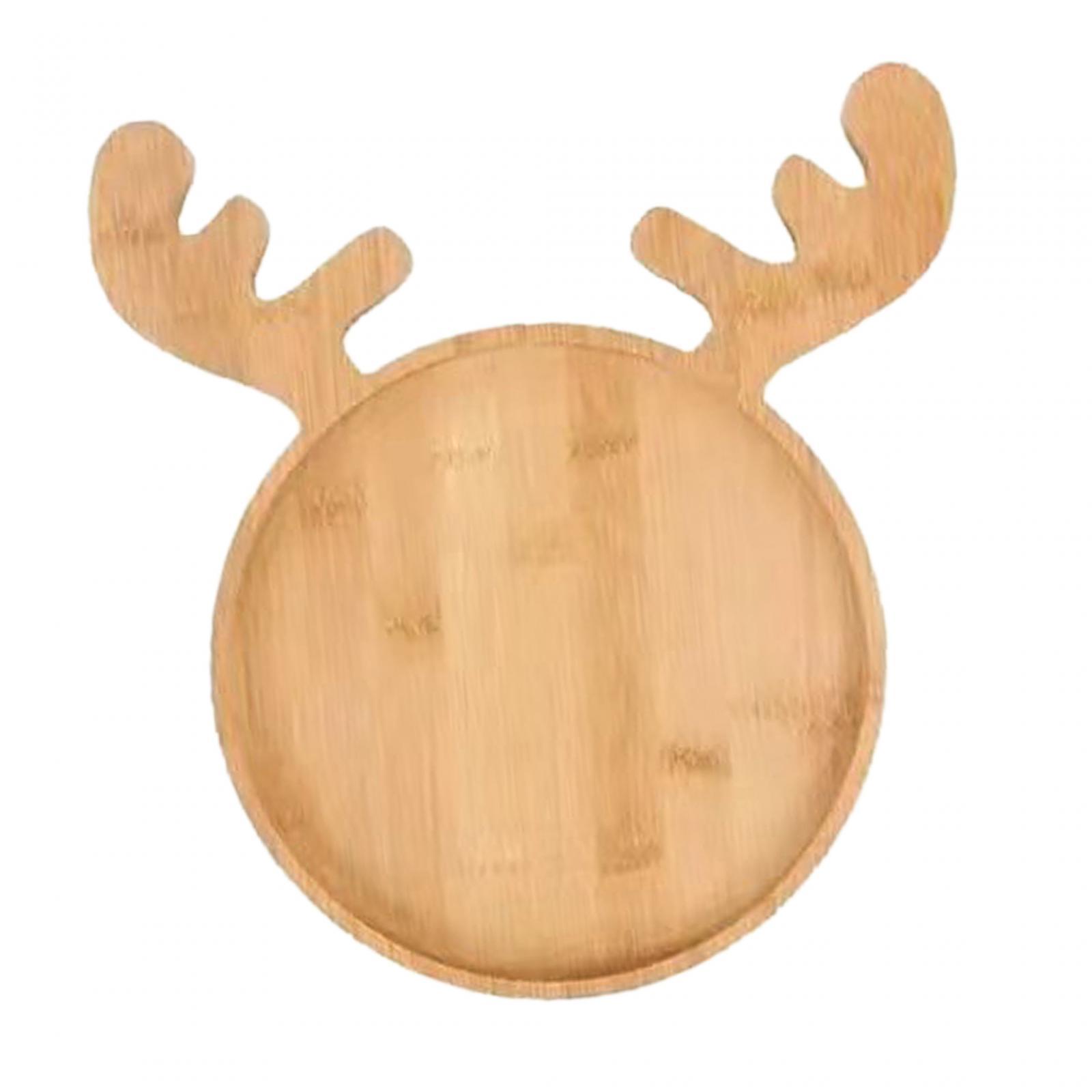 Wooden Food Dish Xmas Decor Br - Xmas Food Snacks recensie en prijs