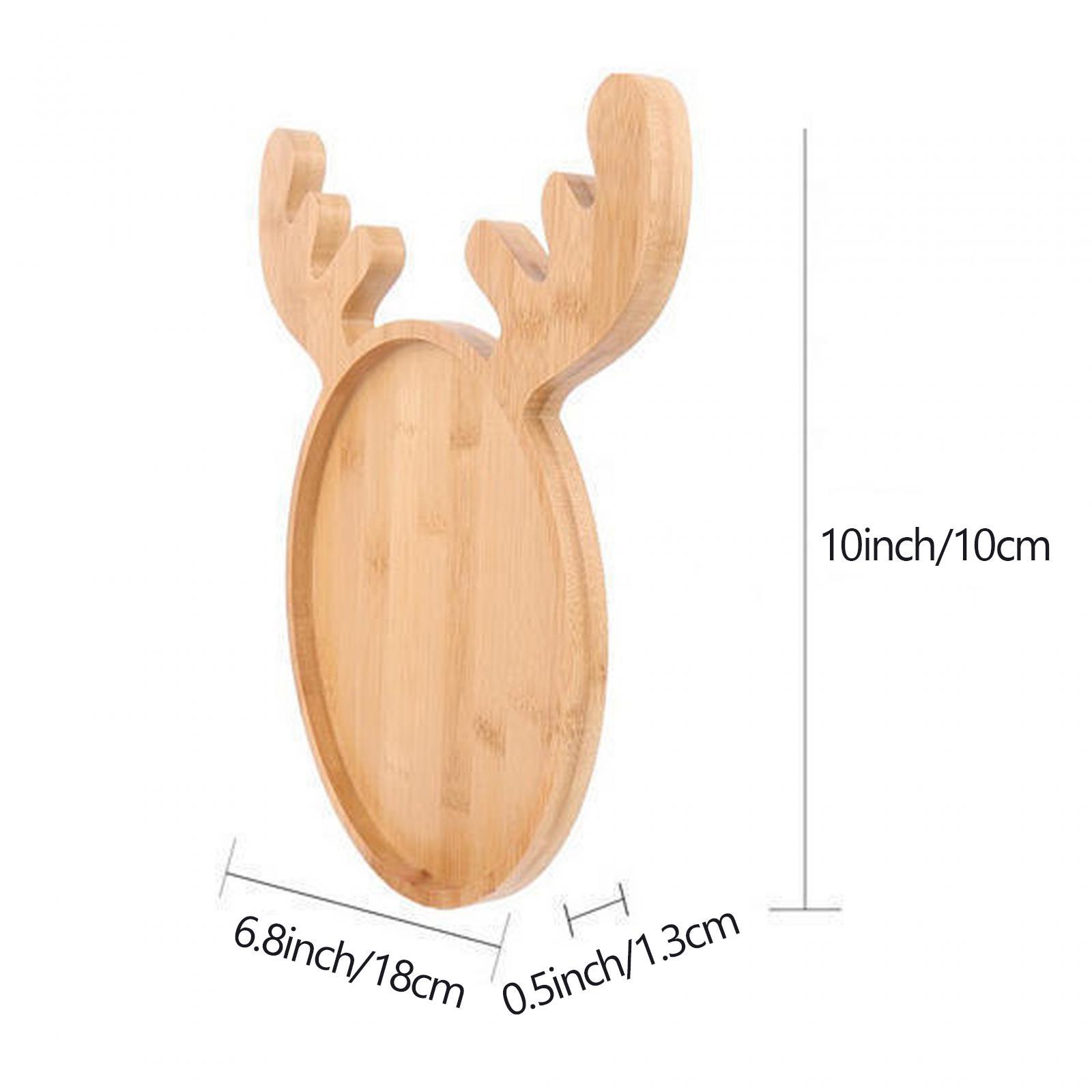 Wooden Food Dish Xmas Decor Br - Xmas Food Snacks recensie en prijs