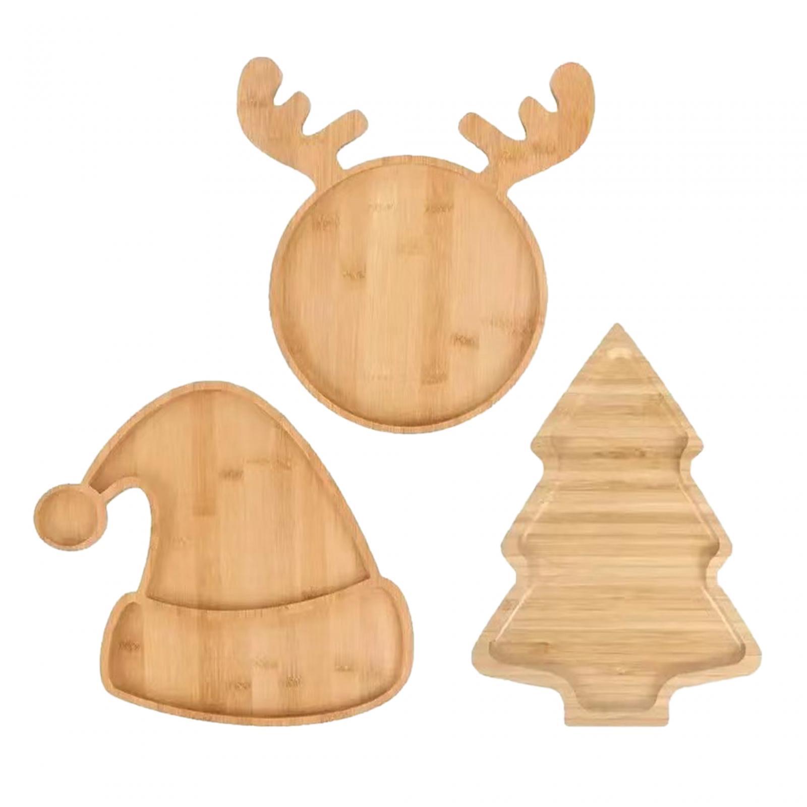 Wooden Food Dish Xmas Decor Br - Xmas Food Snacks recensie en prijs