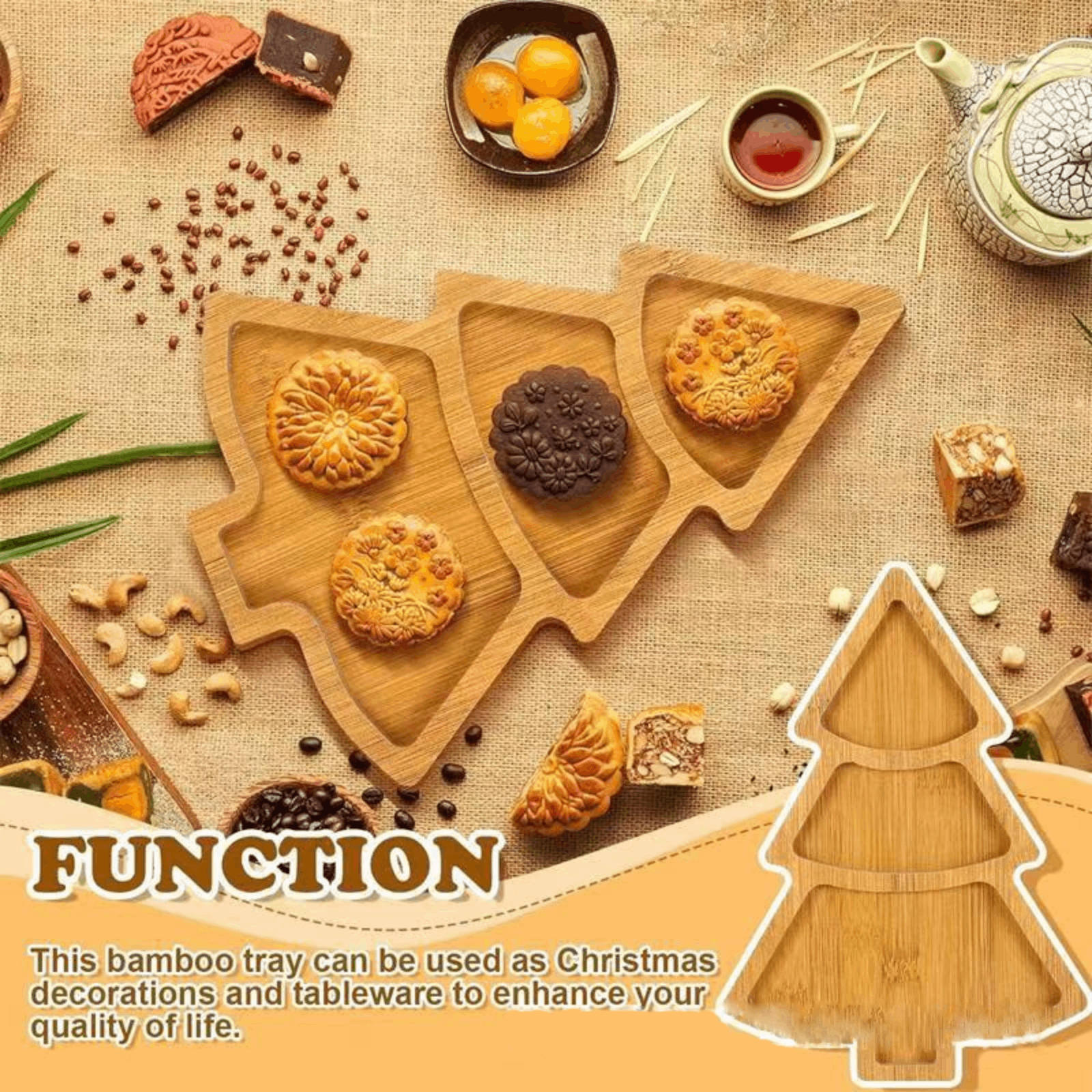 Christmas Tree Shaped Serving  - Xmas Food Snacks recensie en prijs