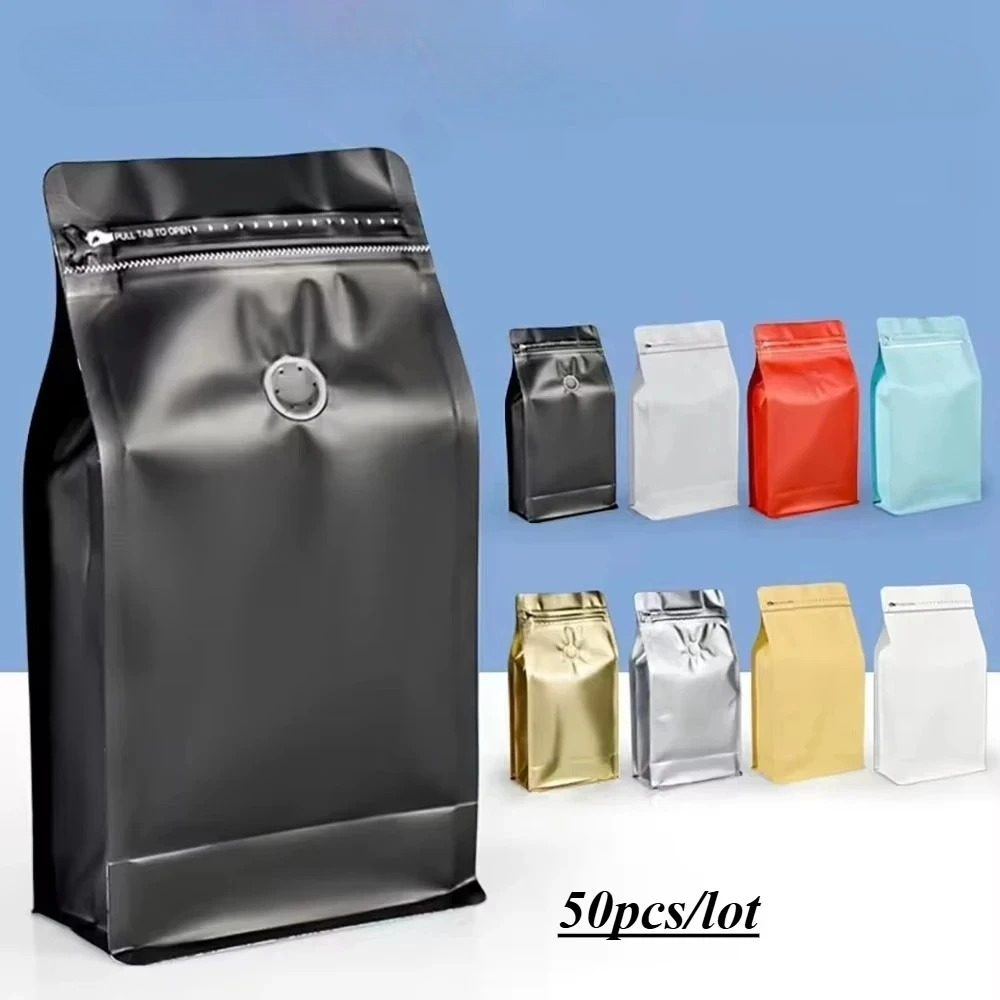 50pcs Resealable Ziplock Coffe - Food Protein Snacks recensie en prijs