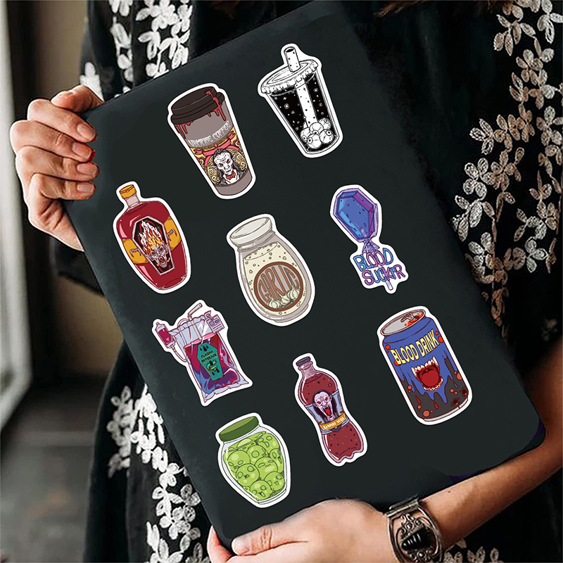 50PCS Zombie Food Stickers Cut - Zombie Snacks recensie en prijs