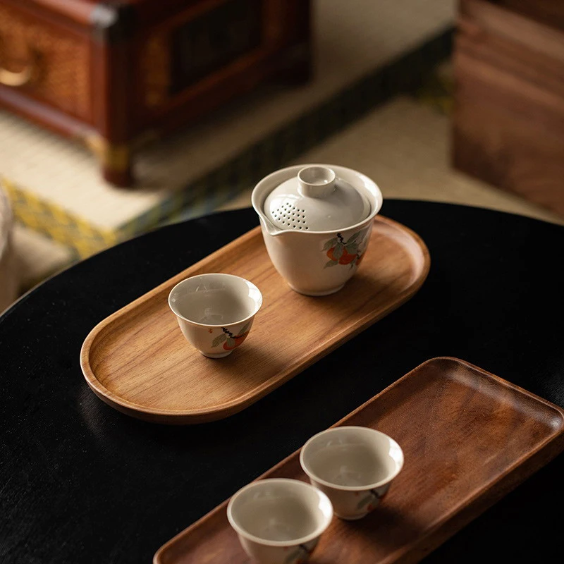 Tableware Solid Wood Food Tray - Food In Japanese Snacks recensie en prijs