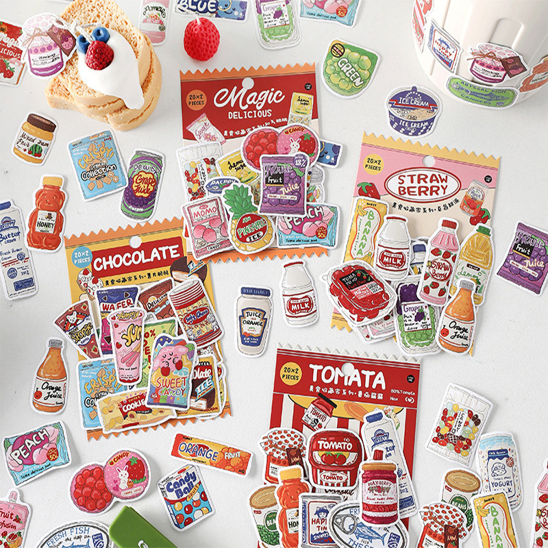 Cute Food Stickers Fast Food S - Snacks Food Labels recensie en prijs