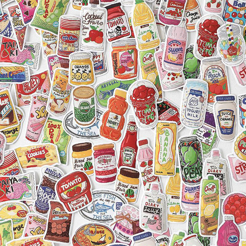Cute Food Stickers Fast Food S - Snacks Food Labels recensie en prijs