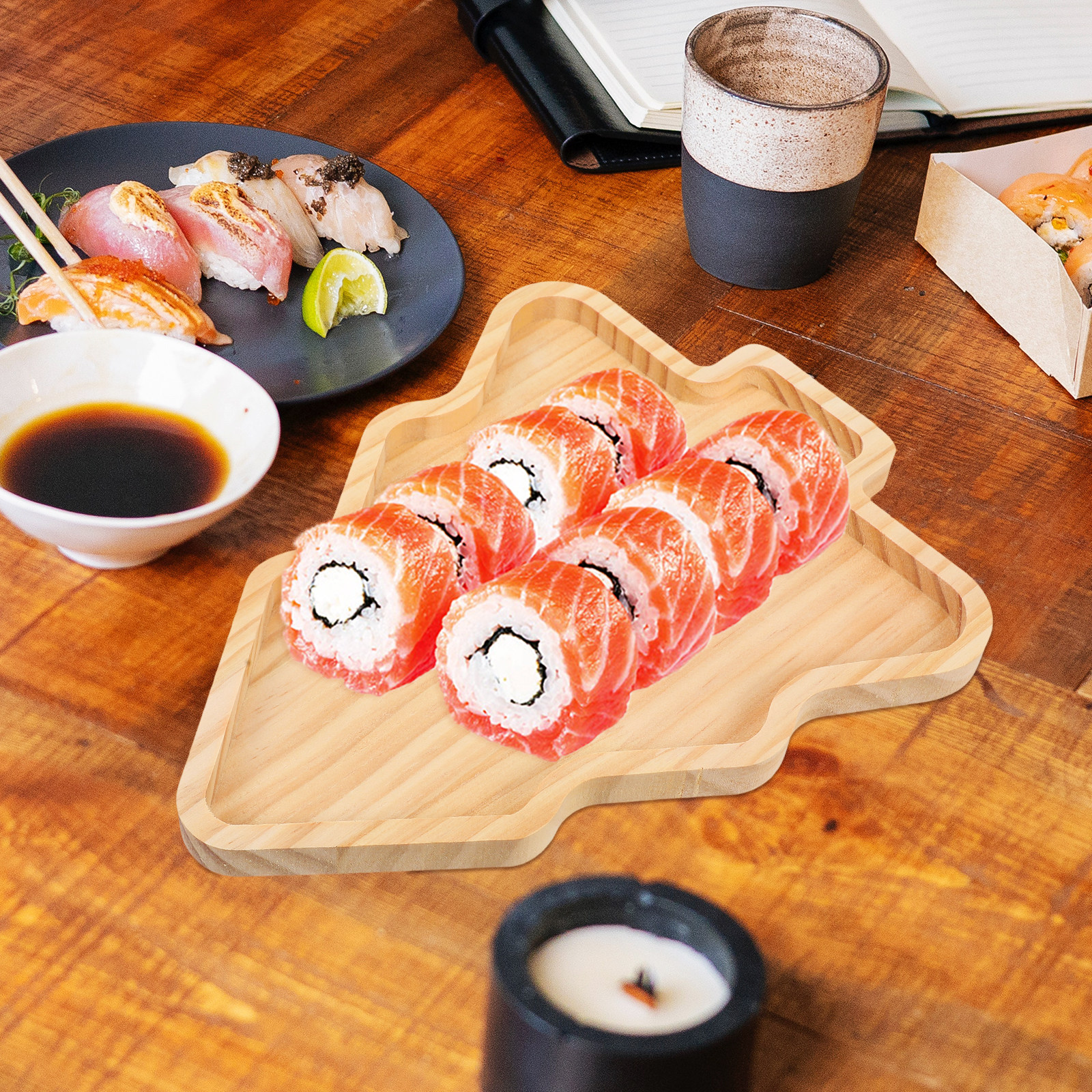 Wooden Appetizer Tray Christma - Xmas Food Snacks recensie en prijs