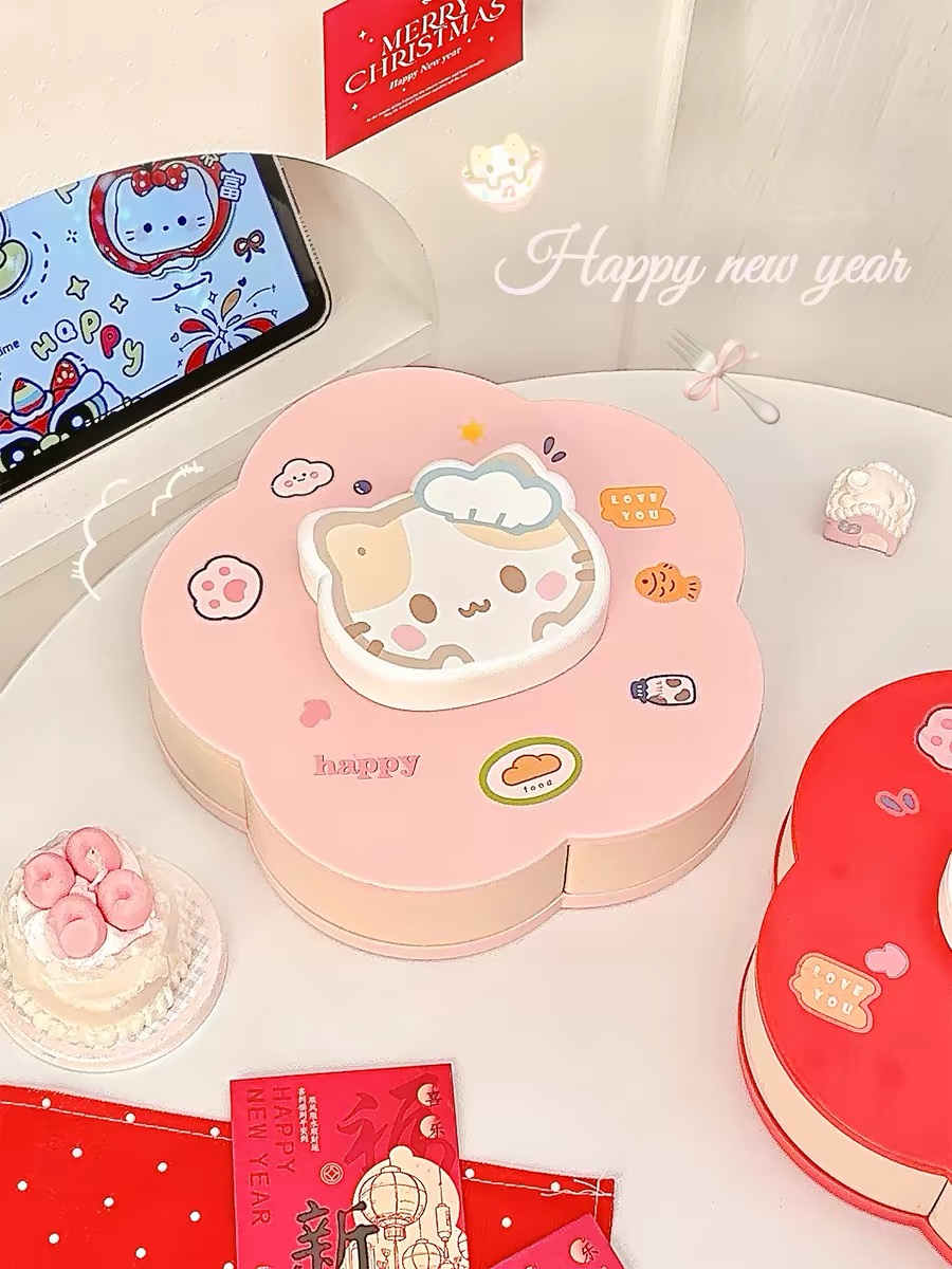 Rotatable Cute Cartoon Divided - Food Snacks To Eat recensie en prijs