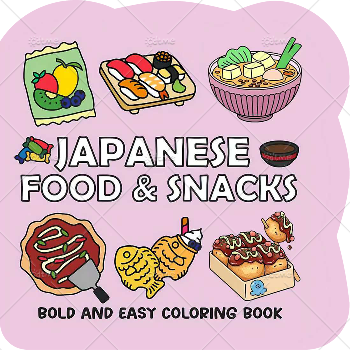 JAPANESE FOOD & SNACKS Irregul - Food Snacks Drawing recensie en prijs