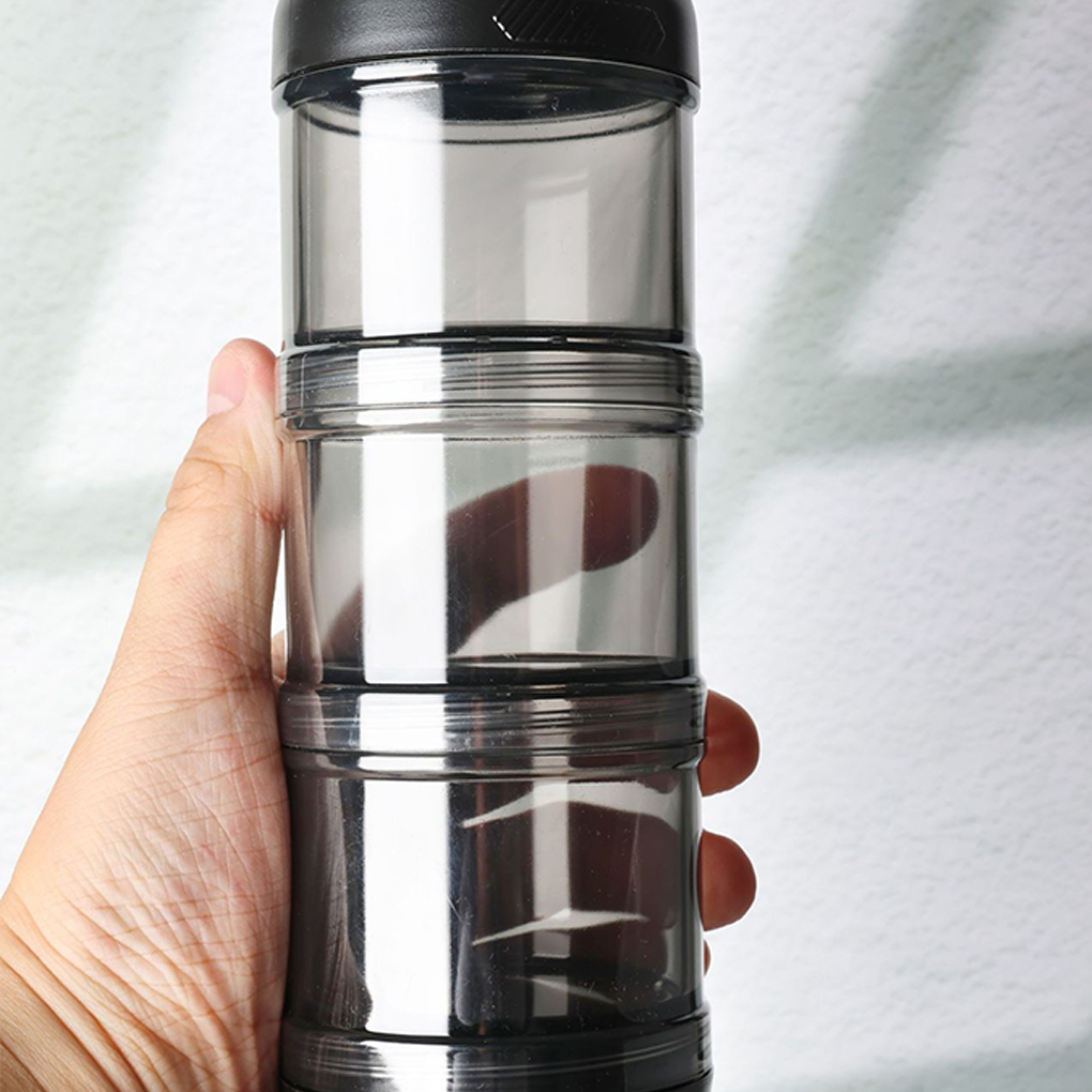 Portable 3-Layer Powder Dispen - Food Protein Snacks recensie en prijs